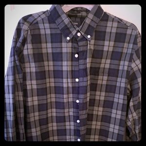 J Crew Slim Fit Plaid Lng Sleeve Button Down Shirt